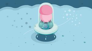 Nanorobot carrying out enzymatic reactions