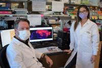 Damon Page, PhD, and graduate student Jenna Levy