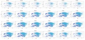 The dynamic changes in mobility networks