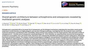 Shared genetic architecture between schizophrenia and osteoporosis revealed by multilevel genomic analyses