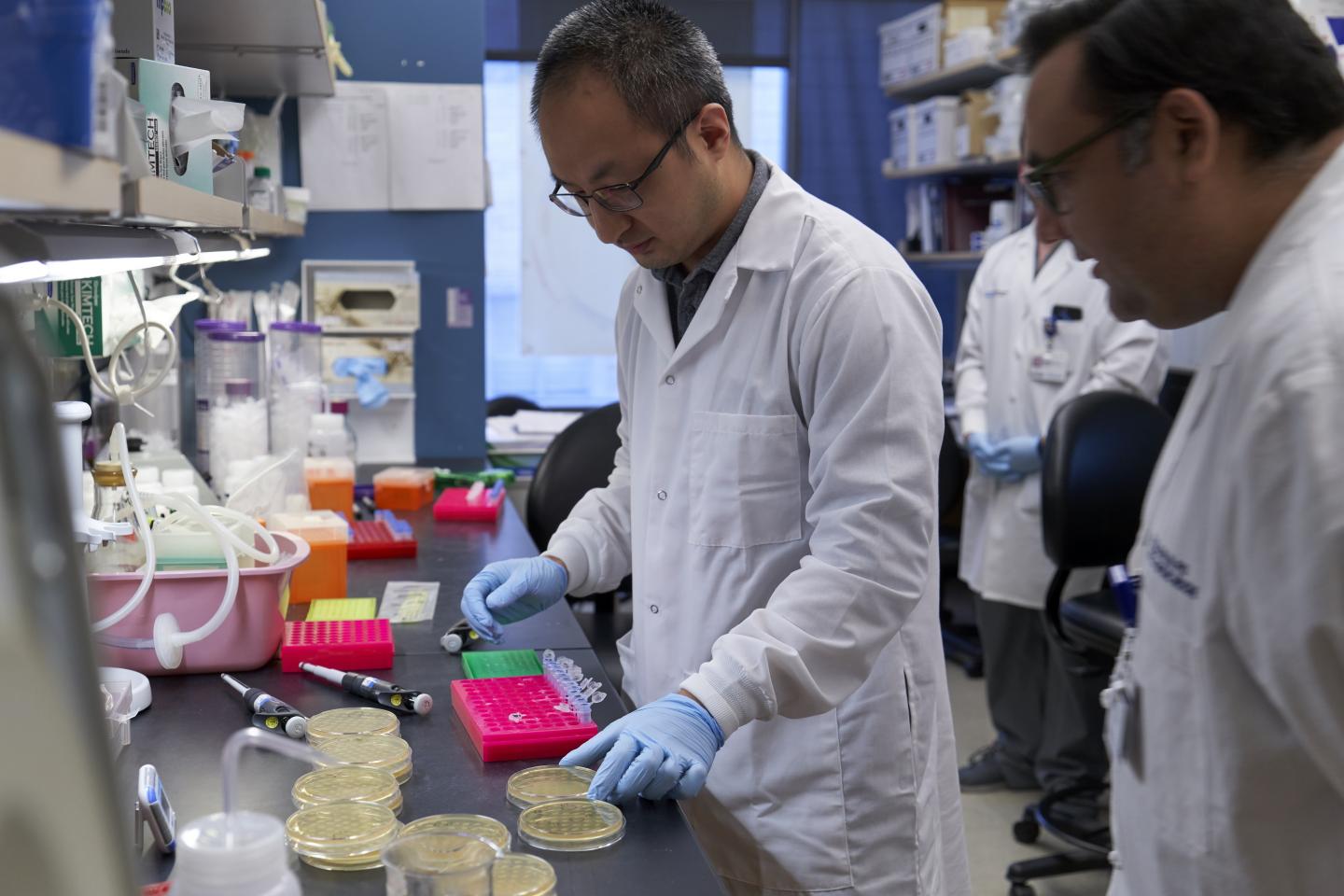 Dr. Eric Salazar oversees plasma research in lab