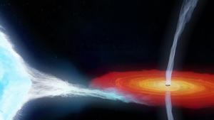 Artist’s impression of the Cygnus X-1 binary system