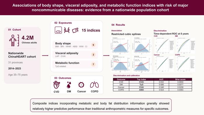 Beyond BMI: A study comparing the ability of different obesity indices to identify risks for major chronic diseases
