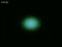 Numerical Simulation of a Galaxy Merger Similar to SDSS J1254+0846