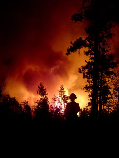 Wildfire in a National Park
