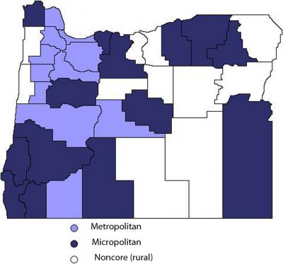 Oregon County Map