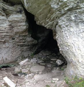 The cave Stora Förvar, Sweden.