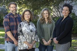 From left to right: Dr. Matthew Greseth and Dr. Paula Traktman of the Medical University of South Carolina with two College of Graduate Studies alumni, Dr. Julia Lefler and Dr. Catherine Mills