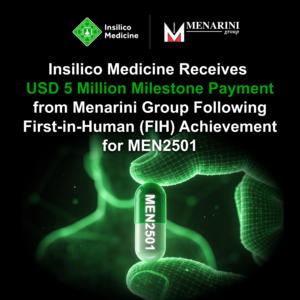 The collaboration between Insilico and Menarini has continued to expand since its inception.