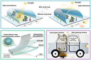 A self-cleaning 3D-adaptive smart window