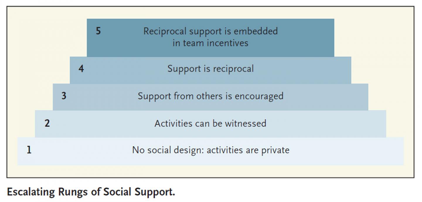 Escalating Rungs of Social Support