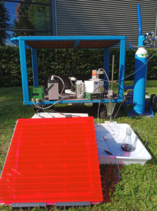 The mini-plant during a field test