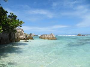 La Digue coastline