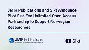 JMIR Publications and Sikt Announce Pilot Flat-Fee Unlimited Open Access Partnership