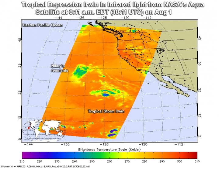 AIRS Image of Irwin