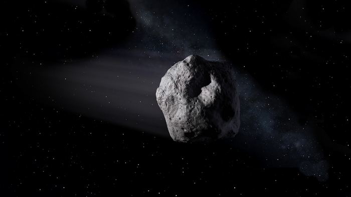 Artist's impression of a near-Earth asteroid