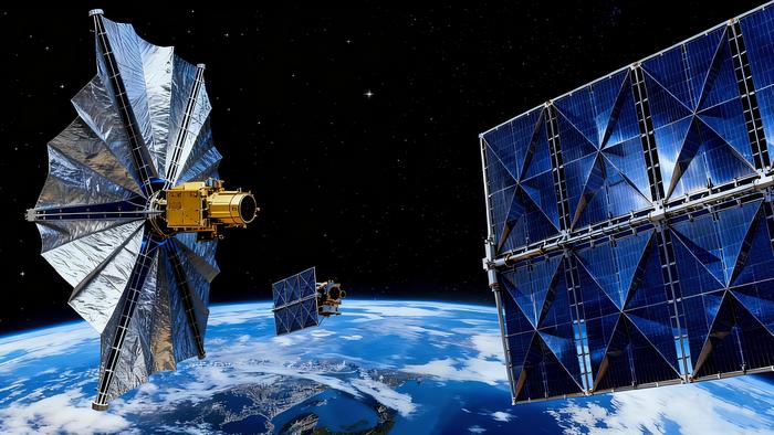 Conceptual scheme of space deployable membrane structures inspired by origami principle