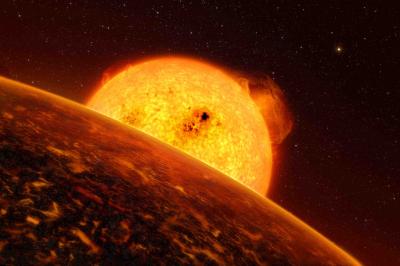 COROT-7b Looking Toward its Star