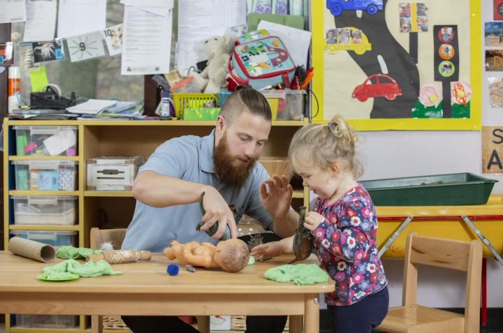 A Male Early Years Worker