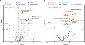 Analysis of metabolic differences in the cecal contents of DIO mice after high-dose and low-dose C. tenuis intervention