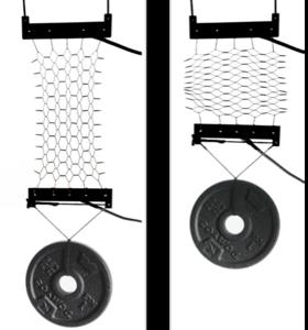 X-Crossing SMA fabric actuator of 4.5-grams lifts 1 kg for 50% contraction.