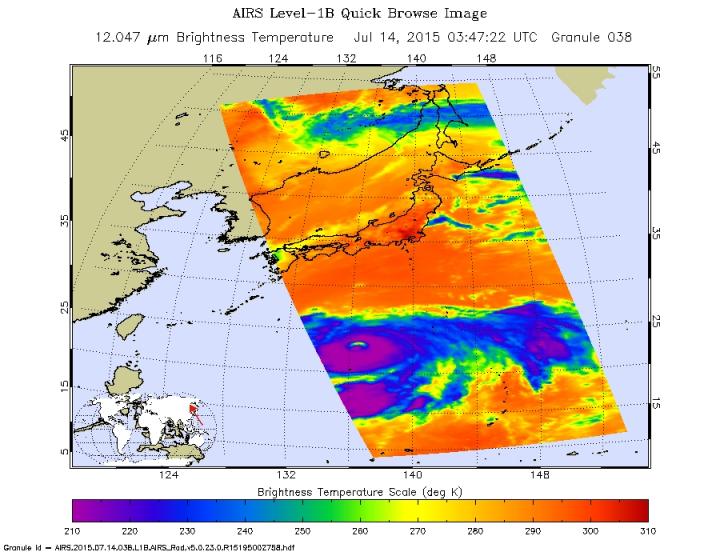 AIRS Image of Nangka