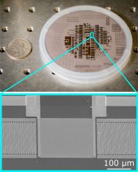Acousto-electric Chip with Inset