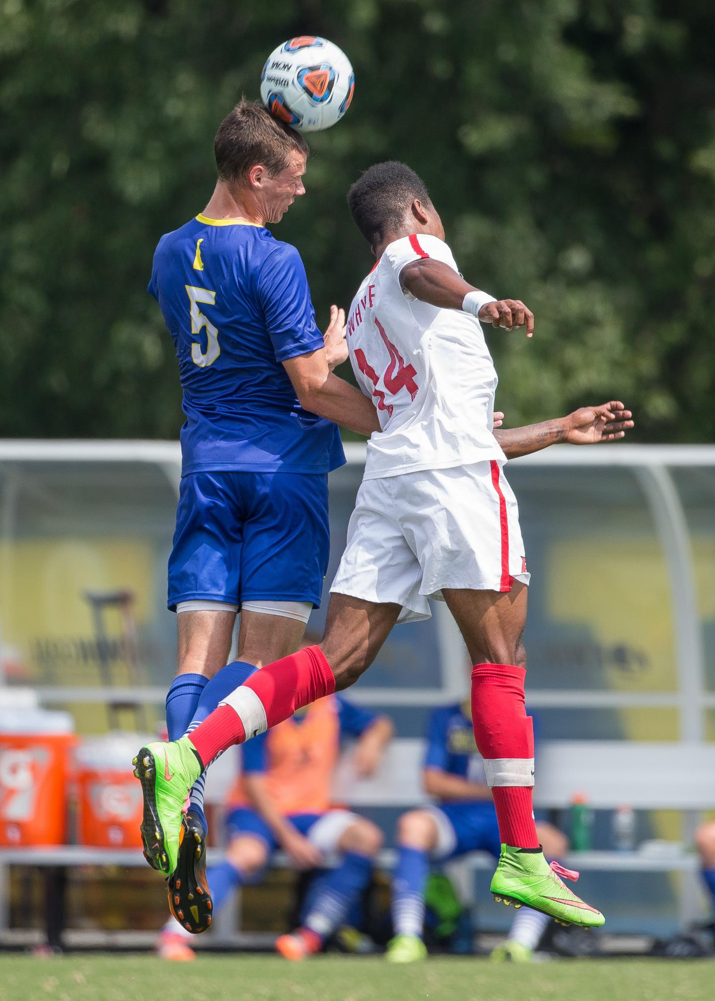 Soccer Header In Action