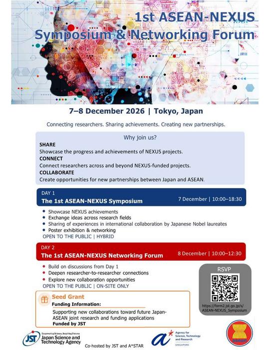Flyer:_The 1st ASEAN-NEXUS Symposium and Networking Forum