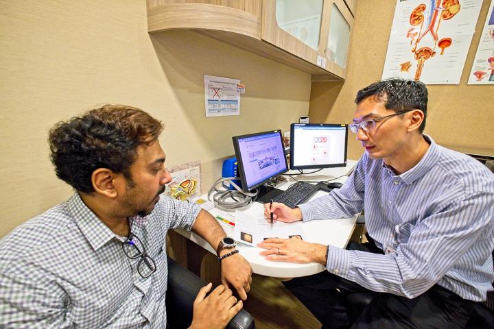 Doctor and Mock Patient