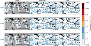 A conditional diffusion model for reconstructing missing observations in precipitation maps