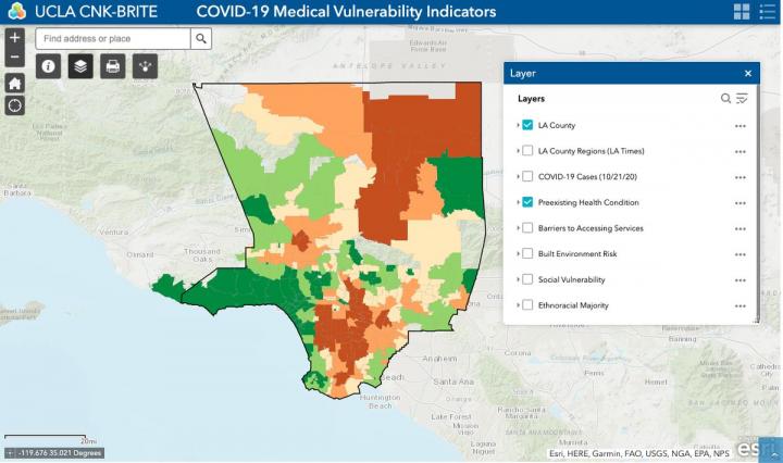 UCLA COVID Map Model