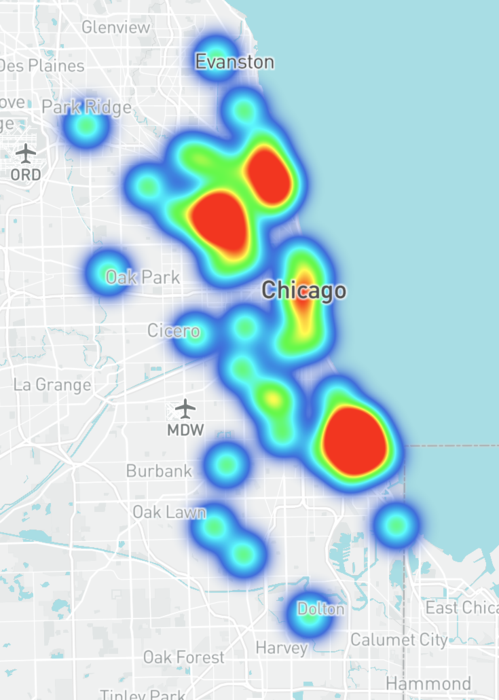 Internet Equity Initiative Study's Data Heat Map
