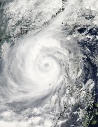 NASA MODIS Visible Image of Typhoon Megi