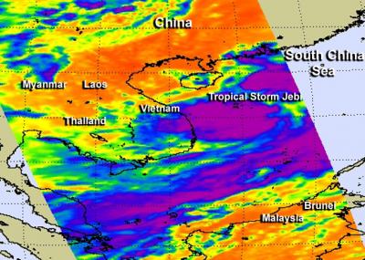 Tropical Storm Jebi on Aug. 1