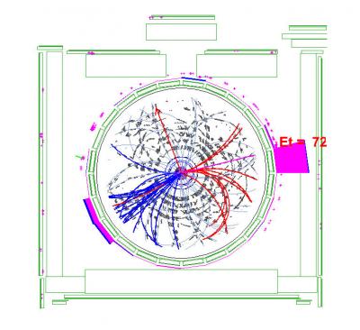 CDF Single Top Quark Candidate Event