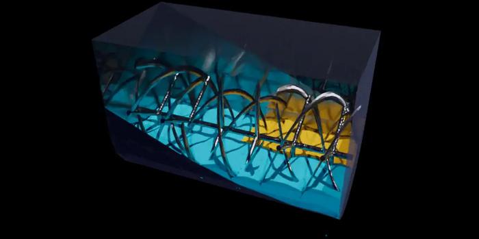 Ribbon mixer simulation