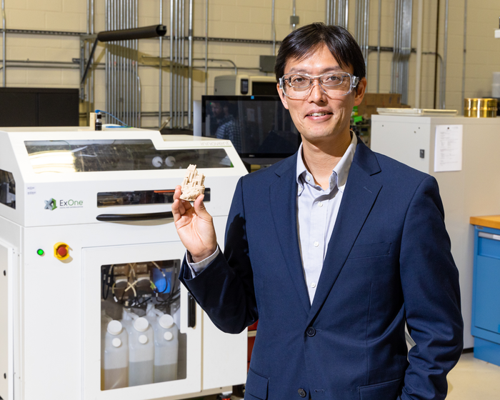 ORNL-developed polymer binder for 3D-printed sand