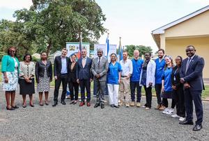 Ceremony welcoming the delegation, attended by the Governor of Makueni and the Israeli Ambassador to Kenya
