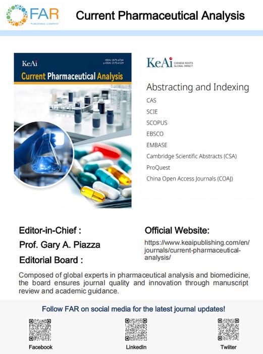 Volume 22, Issue 4 of Current Pharmaceutical Analysis is now available online