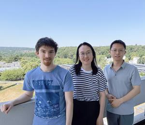 The Stuttgart research team (from left to right): Benjamin Renz, Prof. Laura Na Liu, Dr. Xiangyu Huang.