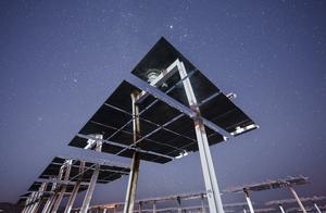 Heliostat at night