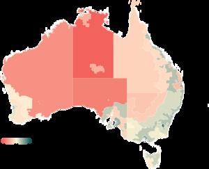 ADII Score by Remoteness Map