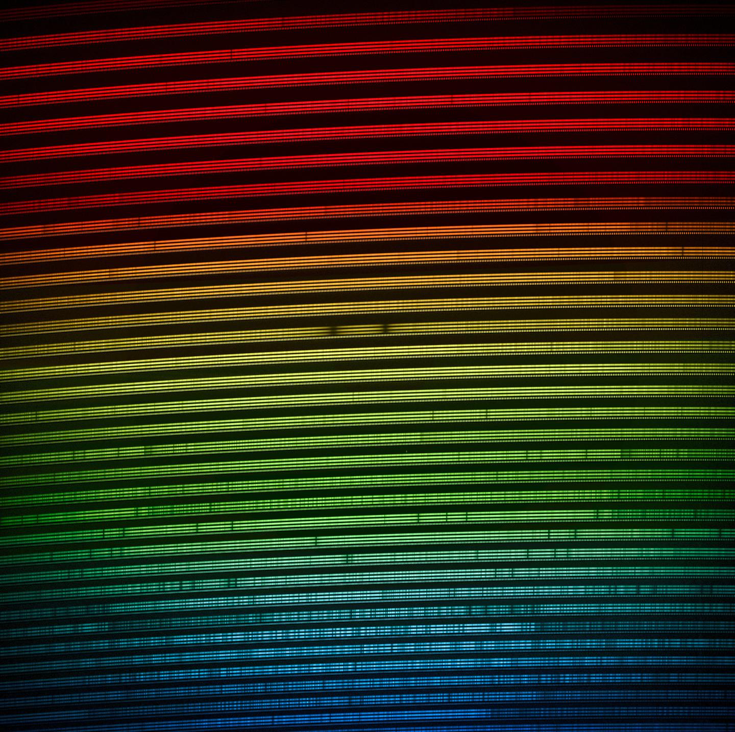 Colorized 2D spectra of Gliese 486 (visible light)