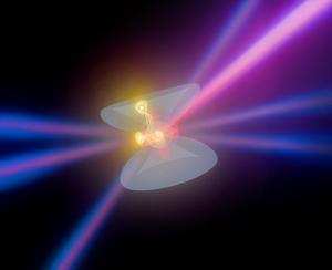 Artistic impression of X-ray four-wave mixing