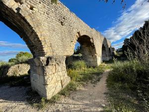 Bridge of the Roman aqueduct in Arles