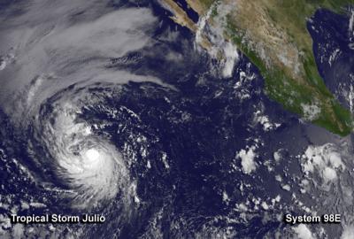 GOES-West Image of Julio