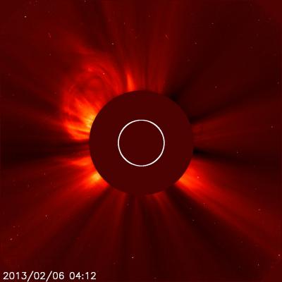 The Second of 2 CMEs from the Evening of Feb. 5, 2013