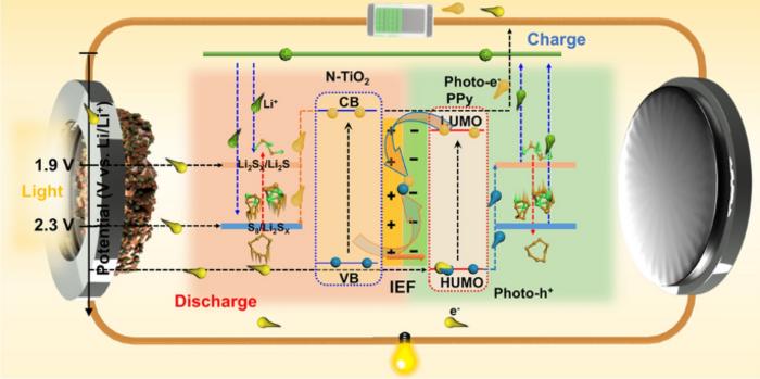 Ultrafast Sulfur Redox Dynamics Enabled by a PPy@N‑TiO2 Z‑Scheme Heterojunction Photoelectrode for Photo‑Assisted Lithium–Sulfur Batteries