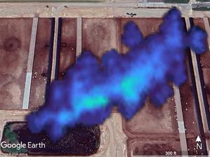 Dairy digester plume